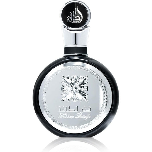 Lattafa Perfumes Fakhar for Men Eau de Parfum Spray 3.4 Ounce front view bottle