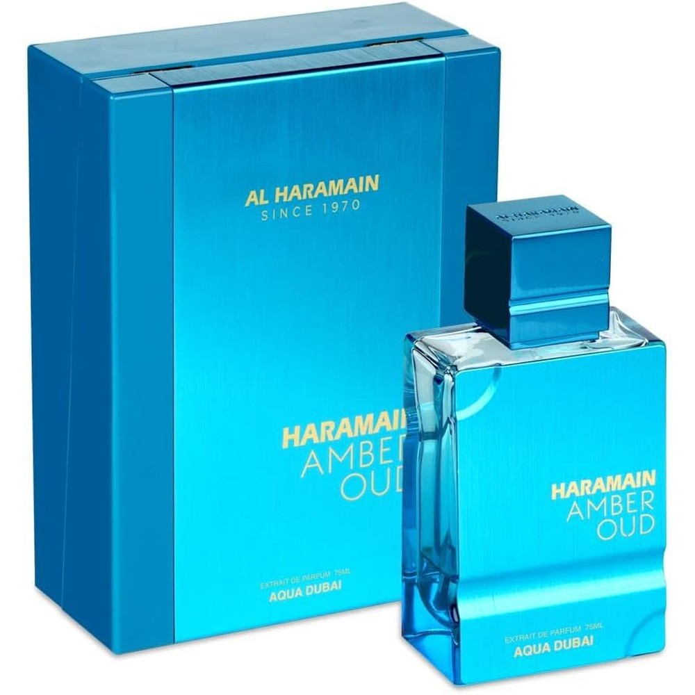 Al Haramain Amber Oud Aqua Dubai Extrait De Parfum 75ml premium front view
