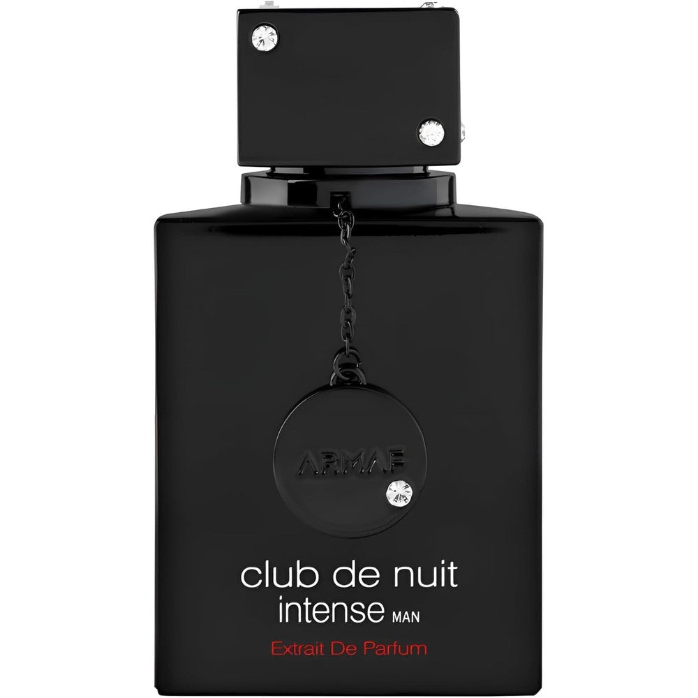 Armaf Club De Nuit Intense Man Extrait de Parfum black glass bottle front view premium mens fragrance