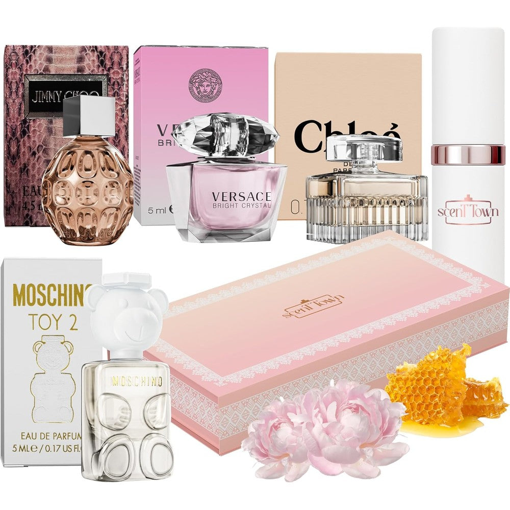 Scent Town Mini Perfumes For Women Gift Set front view