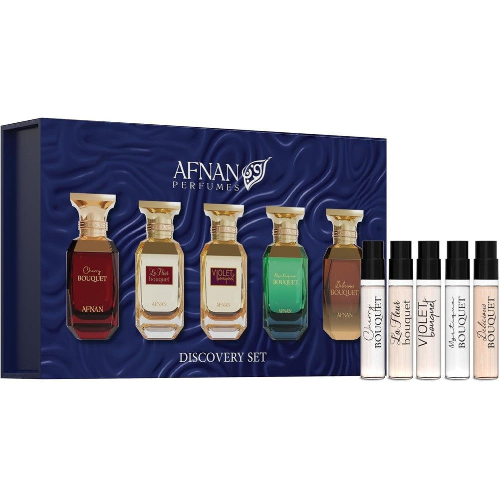 Afnan Bouquet Femme Series Discovery Kit 5 piece set front view