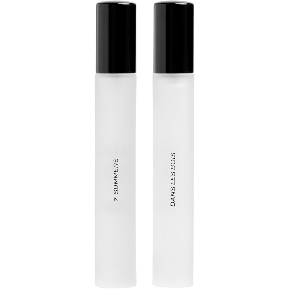 Dime Beauty Signature Fragrance Duo Set front view of two travel sprays