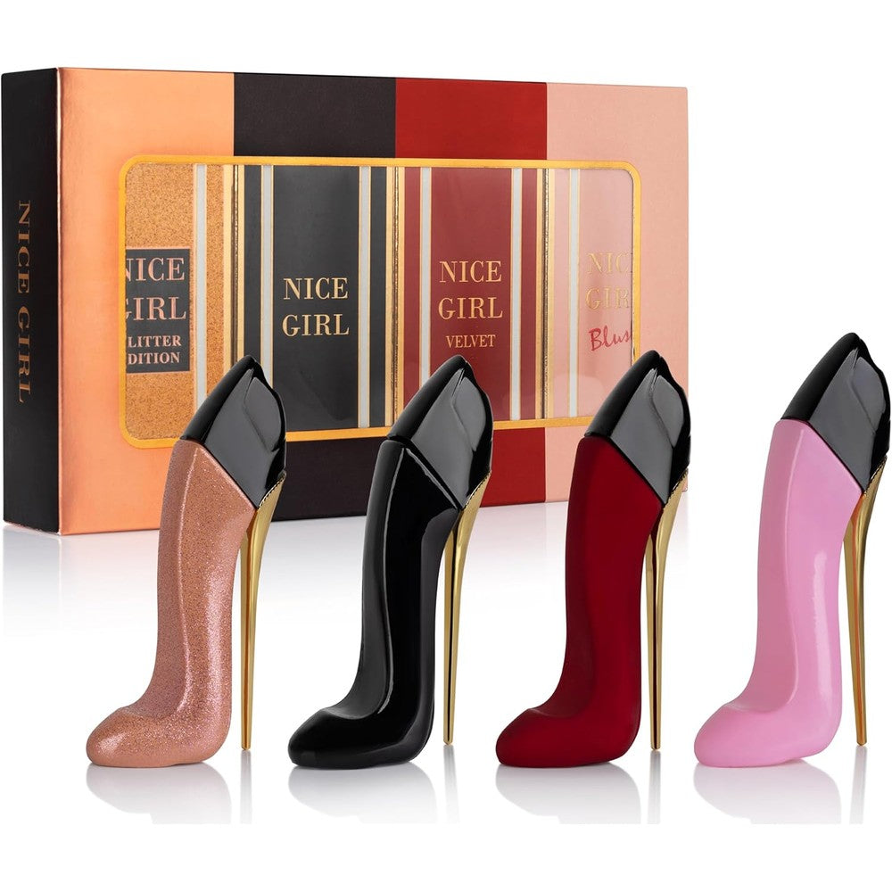 Urban Collection Nice Girl four piece mini perfume gift set front view