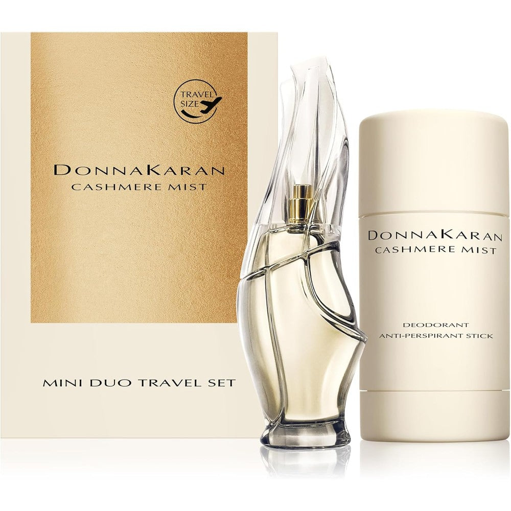 Donna Karan Cashmere Mist Discovery Duo Set front view with perfume and deodorant