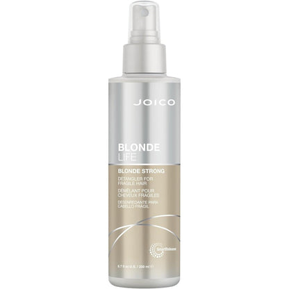 Joico Blonde Life Blonde Strong Conditioning Detangler bottle front view showcasing leave in formula benefits.