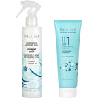 Pacifica hair detangler spray and leave-in conditioner bundle front view
