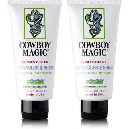 Cowboy Magic Detangler And Shine two pack front view authentic pet grooming conditioner