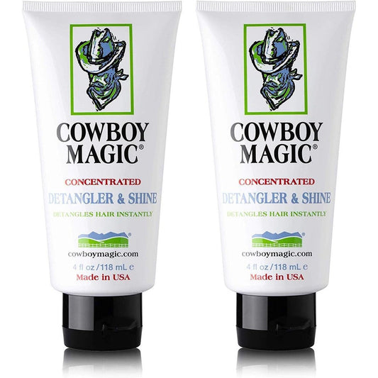 Cowboy Magic Detangler And Shine two pack front view authentic pet grooming conditioner