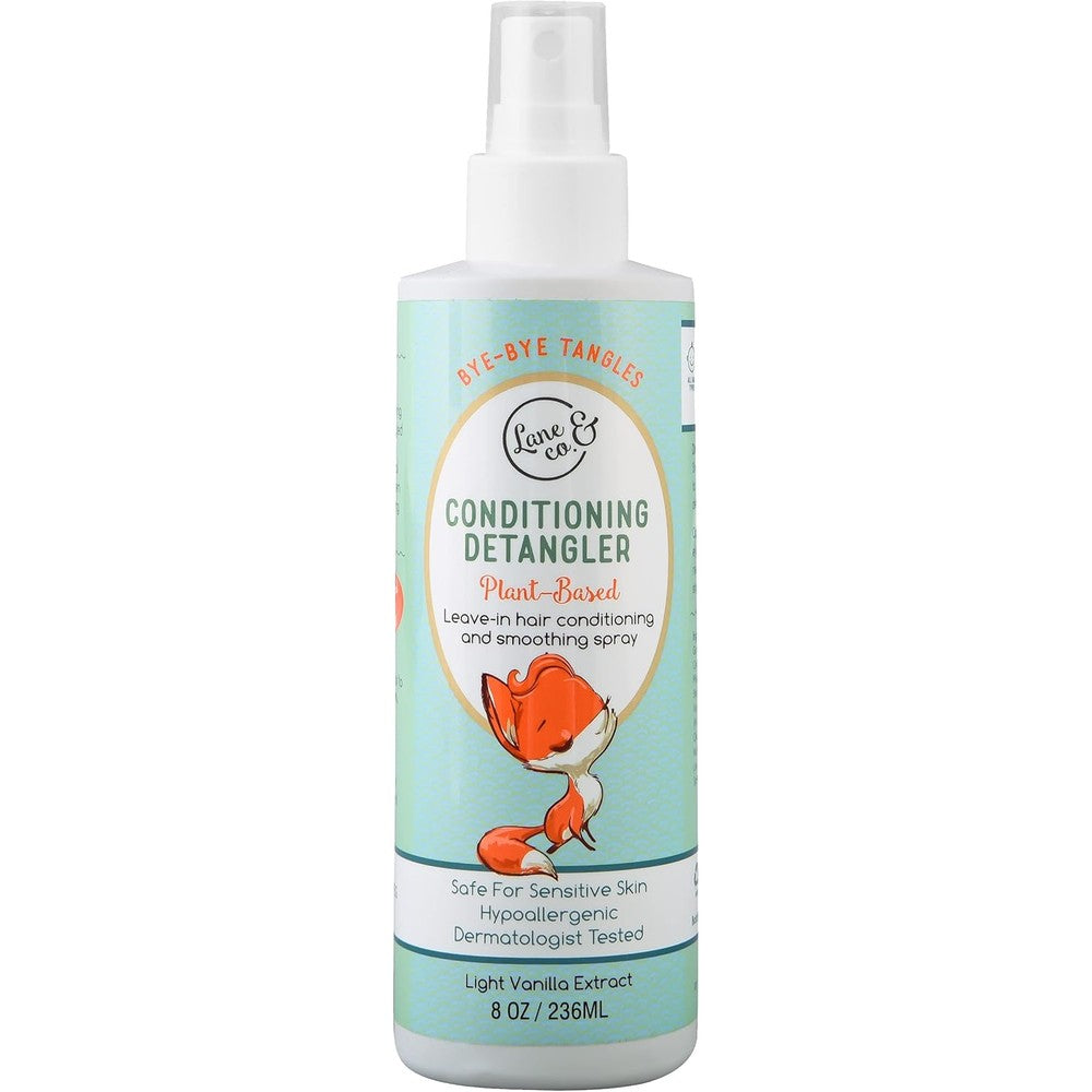 Lane And Co Conditioning Detangler Spray for Kids and Babies front view bottle on plain background
