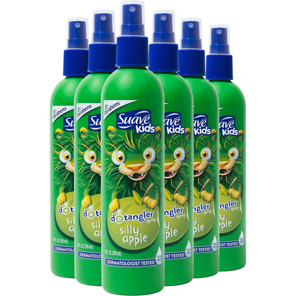 Suave Kids Silly Apple Detangler Spray front view packaging