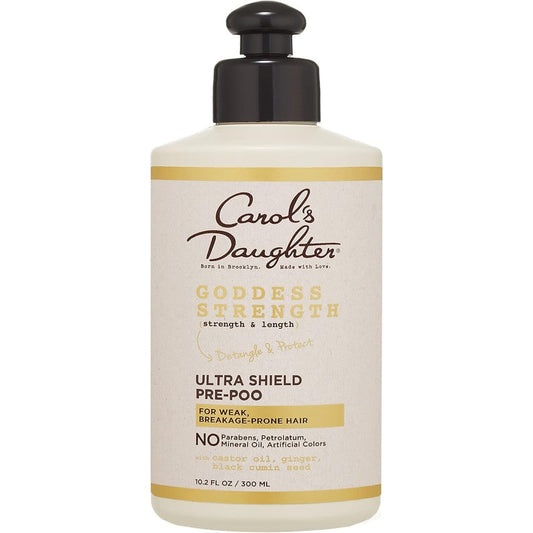 Carol's Daughter Goddess Strength Ultra Shield Pre Poo bottle front view hair detangler