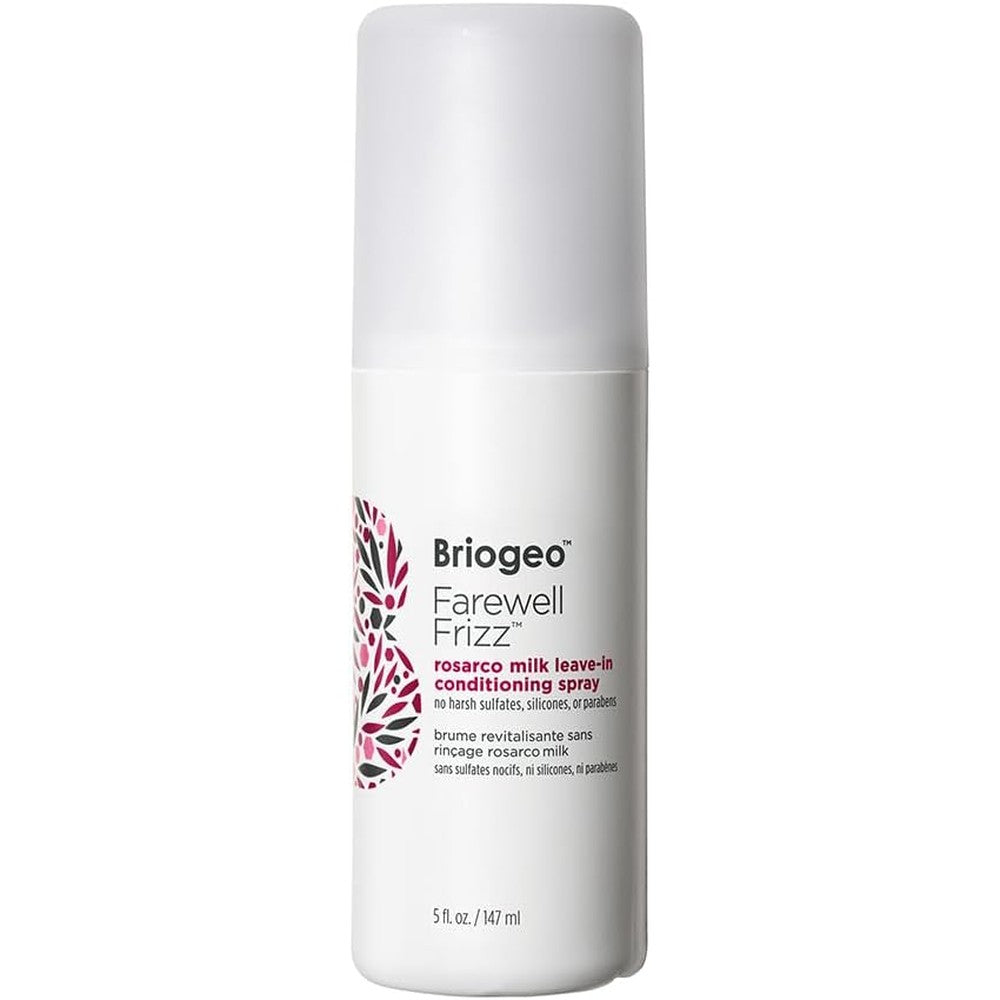 Briogeo Farewell Frizz Rosarco Milk Leave In Conditioning Spray front view bottle