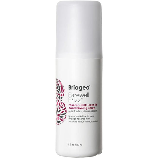 Briogeo Farewell Frizz Rosarco Milk Leave In Conditioning Spray front view bottle