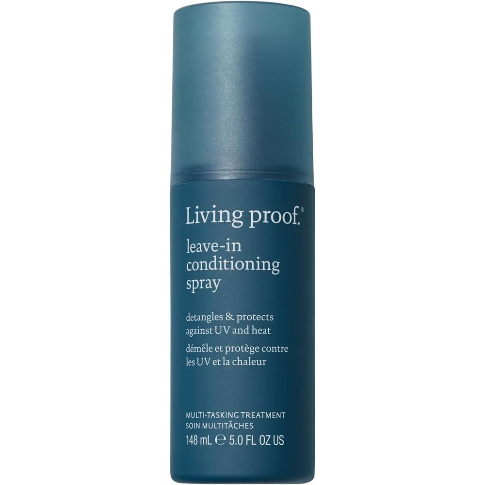 Living Proof Leave In Conditioning Spray front view of the five fluid ounce bottle showing authentic brand packaging