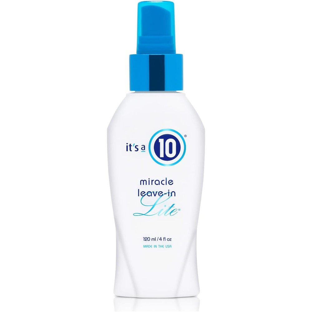 It's A 10 Miracle Leave-In Lite 4 Fluid Ounce front view weightless hair spray.