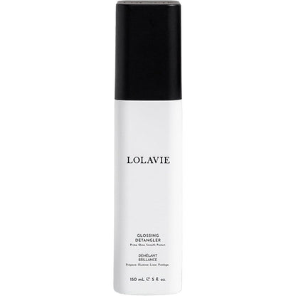 LolaVie Glossing Detangler 5 Ounce front view of bottle for smooth hair treatment