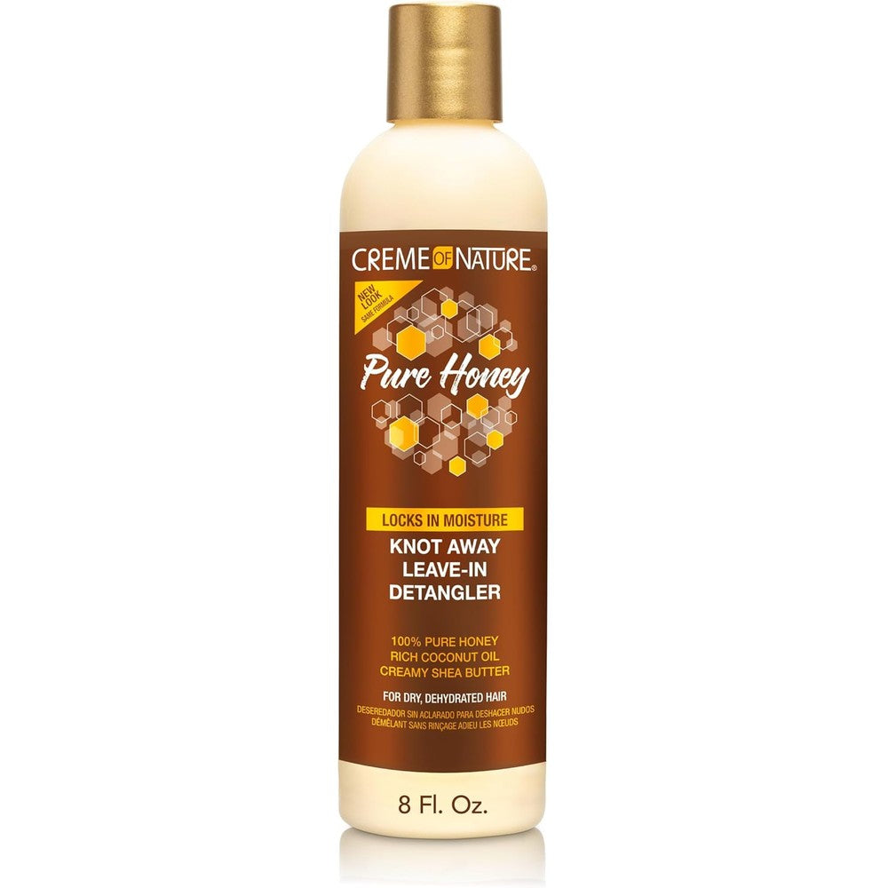Creme Of Nature Pure Honey Knot Away Leave In Detangler front view bottle
