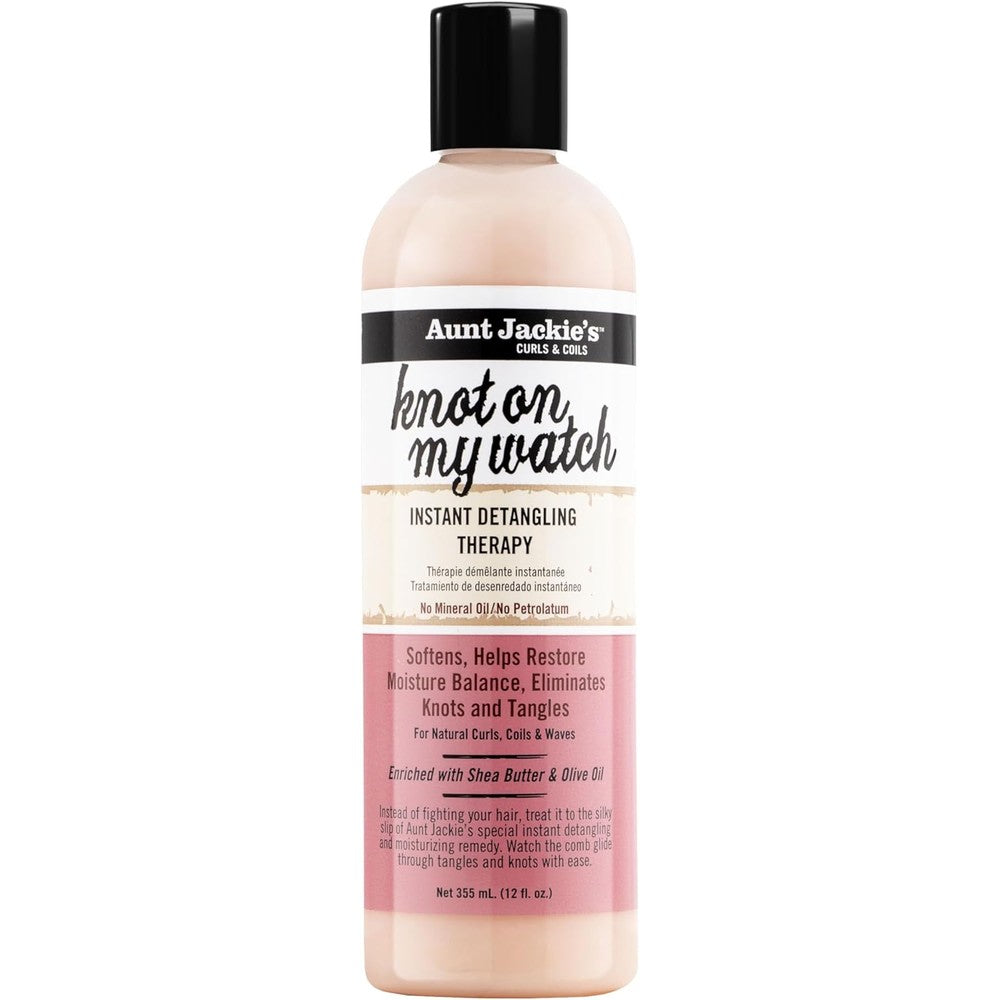 Aunt Jackie's Knot On My Watch Instant Detangling Therapy front view product bottle
