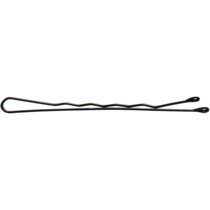 Diane Bobby Pins black 2 inch card front view for hair styling