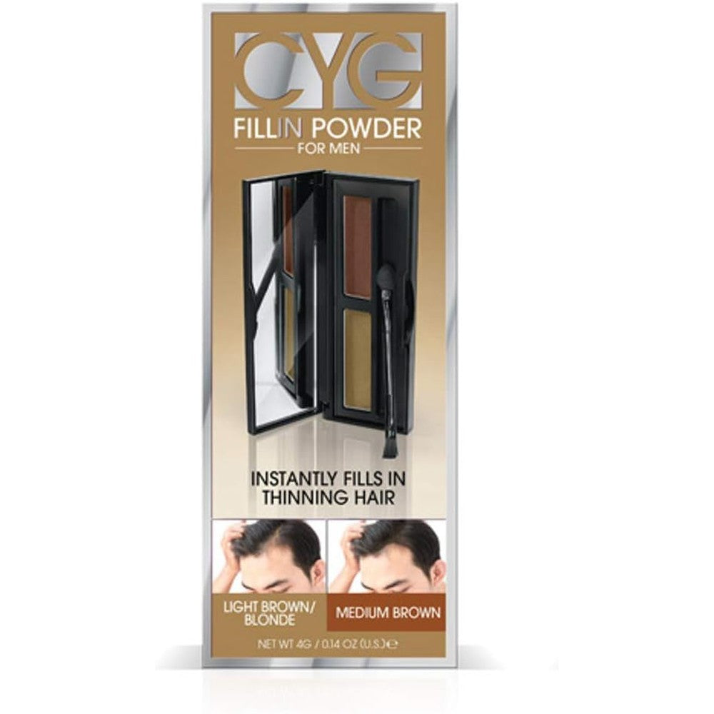 Cover Your Gray Fill In Powder Pro For Men Blonde packaging front view showing the compact container.