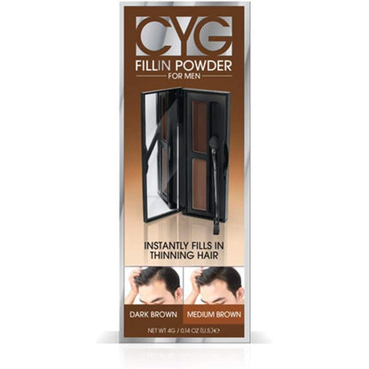 Cover Your Gray Fill In Powder Pro For Men Medium Brown Dark Brown front view packaging