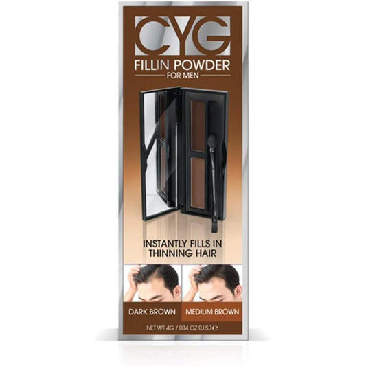 Cover Your Gray Fill In Powder Pro For Men Medium Brown Dark Brown front view packaging