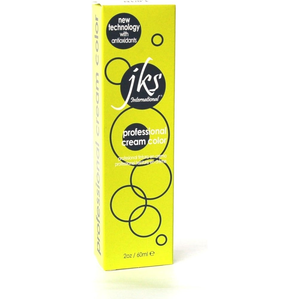 JKS International Professional Cream Hair Color front view of the 2 Ounce packaging tube.