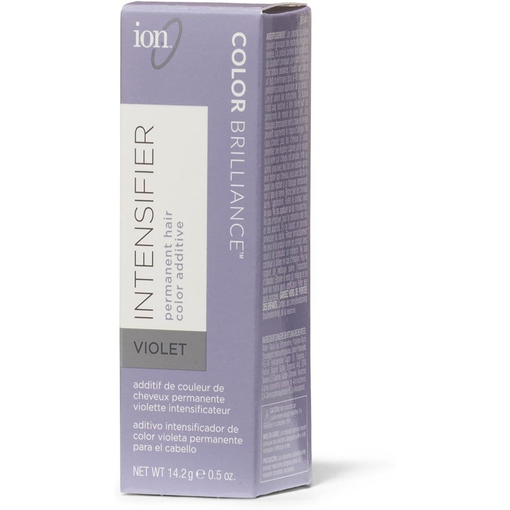 Ion Color Brilliance Violet Creme Intensifier permanent hair color additive front view of packaging box