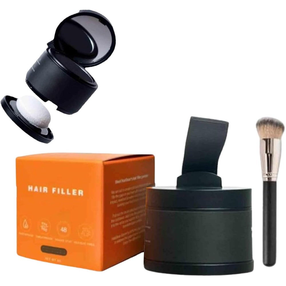 Yipane Hairbear Hair Filler Powder Black front view for instant root touch up