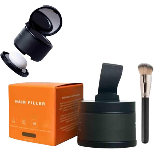 Yipane Hairbear Hair Filler Powder Black front view for instant root touch up