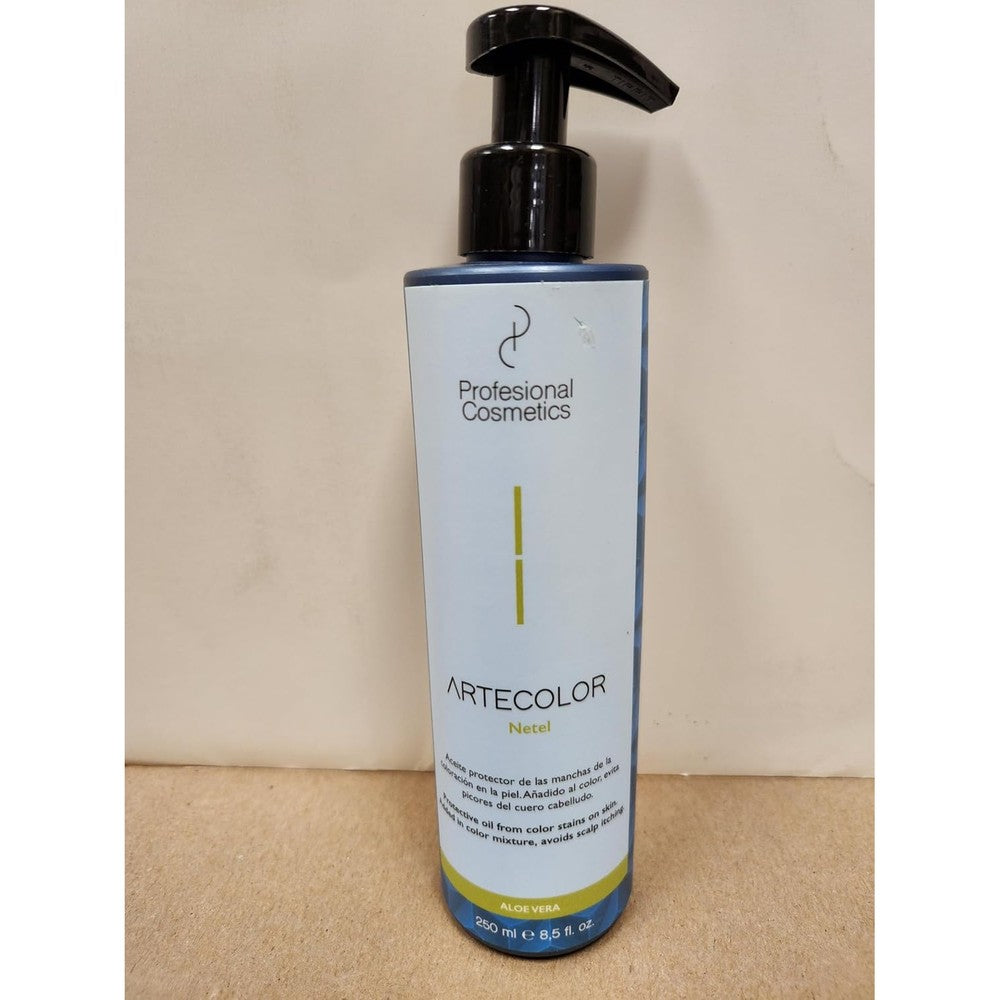Profesional Cosmetics Netel Color Additive and Skin Protector 250 milliliter front view bottle for salon hair coloring scalp protection.