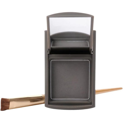 Joan Rivers Beauty Great Hair Day Fill In Powder Salt and Pepper compact open showing mirror and gray powder