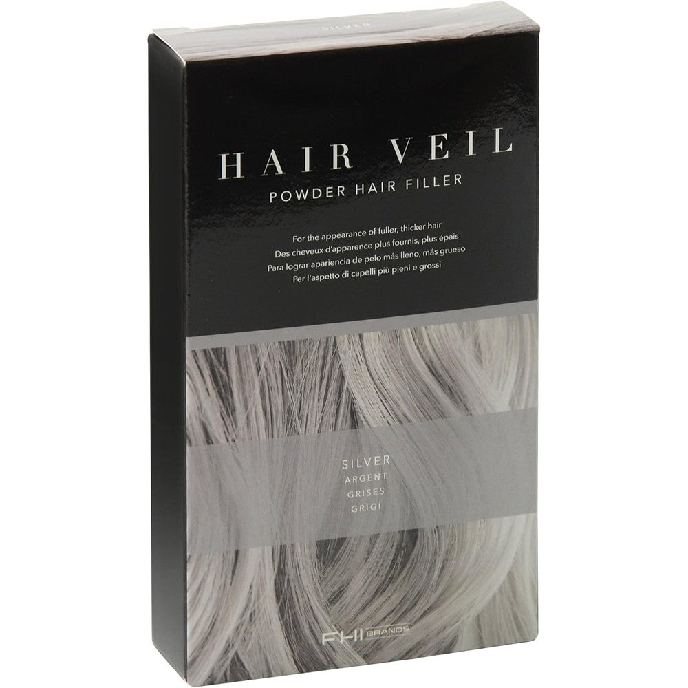 FHI Heat Hair Veil Powder Hair Filler in Salt and Pepper front view packaging box