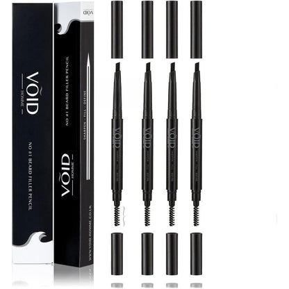 VOID Homme Gray Beard Pencil Filler front view showing packaging and dual-ended pencil design