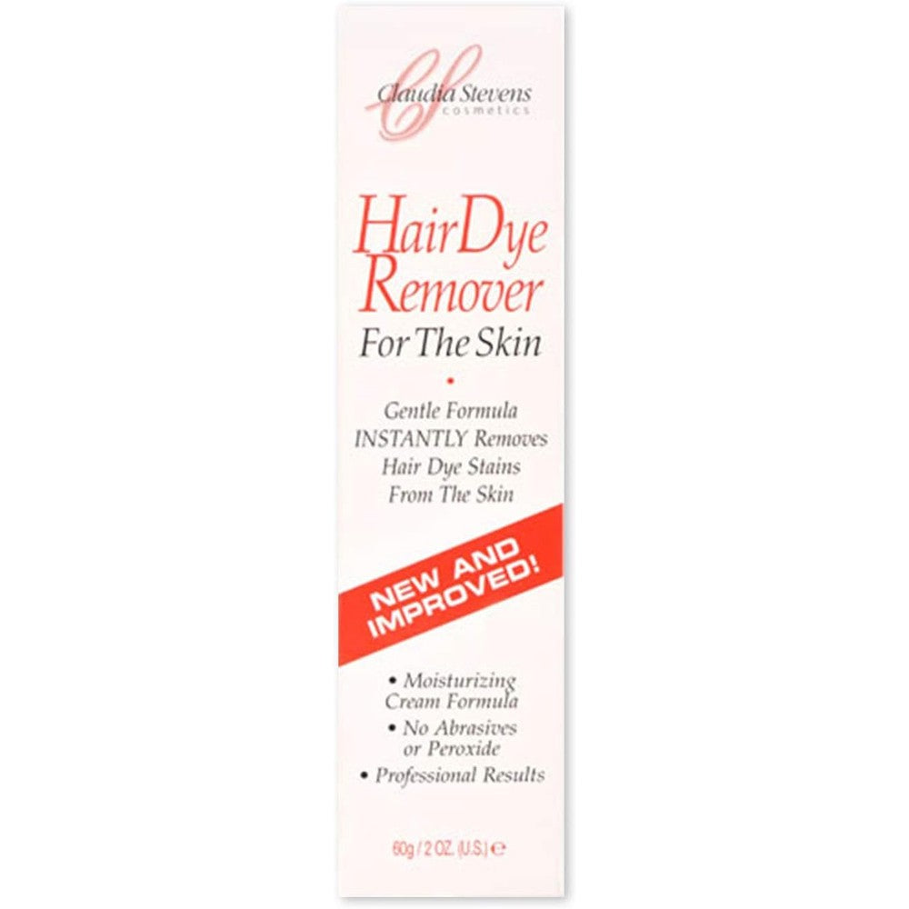 Claudia Stevens Hair Dye Remover For The Skin front view of two ounce bottle six pack