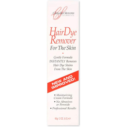 Claudia Stevens Hair Dye Remover For The Skin front view of two ounce bottle six pack