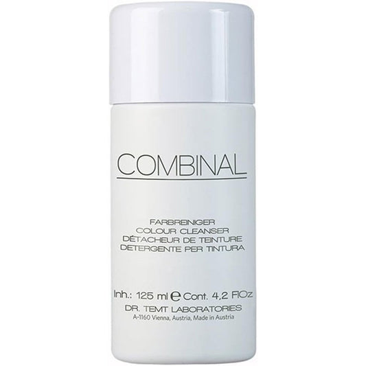 Combinal Color Cleanser Hair Dye Remover for Skin 4.2 Ounce front view professional salon tint stain remover bottle