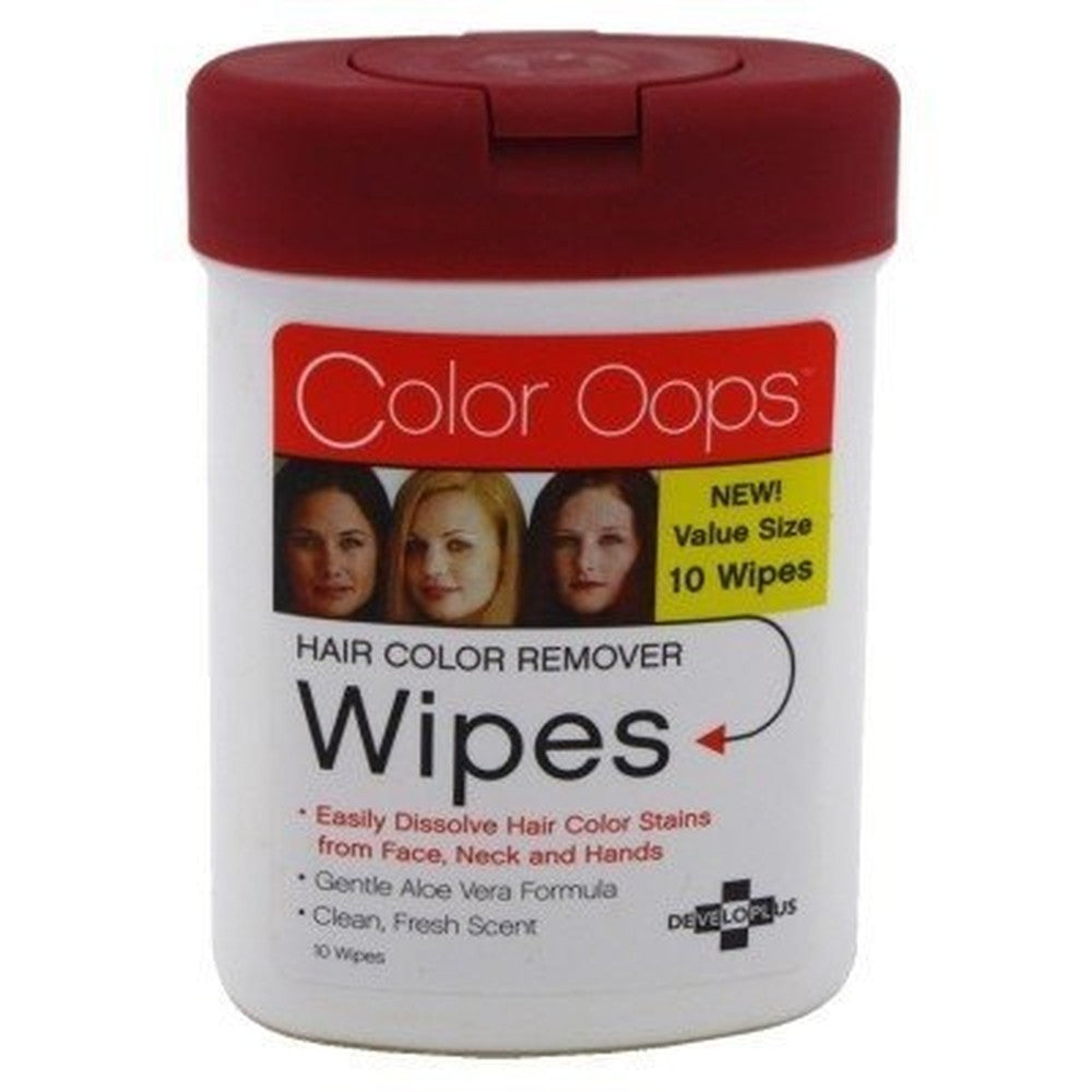 Color Oops Hair Color Remover Wipes 10 count 6 pack front view