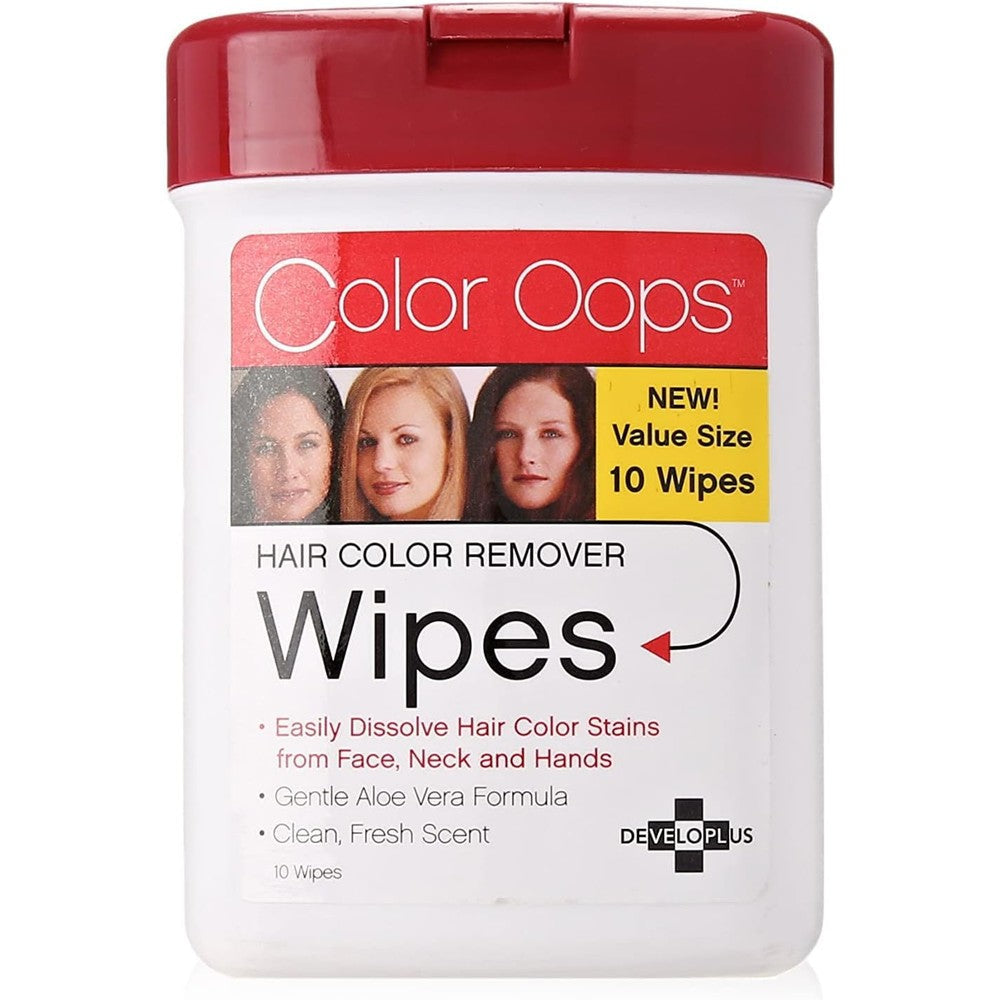 Color Oops Hair Color Remover Wipes four pack front view showing packaging