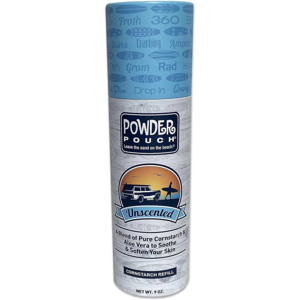 Powder Pouch Sand Remover Refill Unscented Edition nine ounce bottle front view