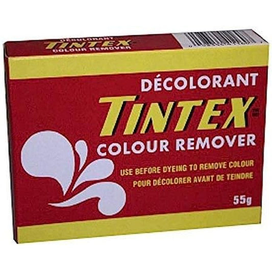Tintex Brand Colour Remover Decolorant 55g front view fabric dye treatment
