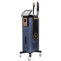 Generic 2 in 1 professional hair and pigment removal machine front view featuring vertical mobile cart layout.
