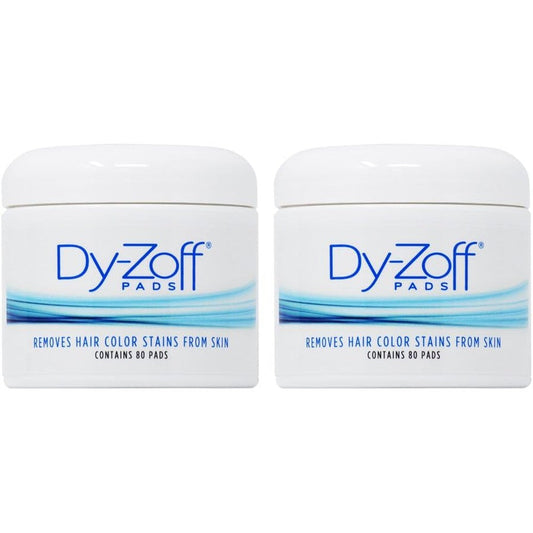 Barbicide King Research Dy-Zoff Hair Color Stain Remover Pads front view twin pack jar