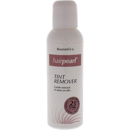 Hairpearl Intensive Tint Remover front view of the 3.04 fluid ounce bottle for skin stain removal