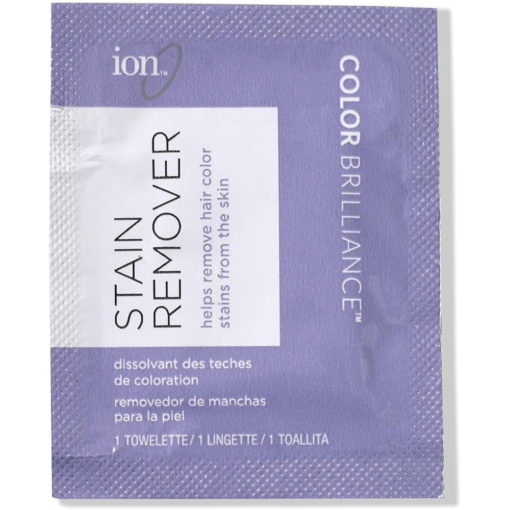 Ion Concentrated Hair Color Stain Remover Liquid single use sachet front view