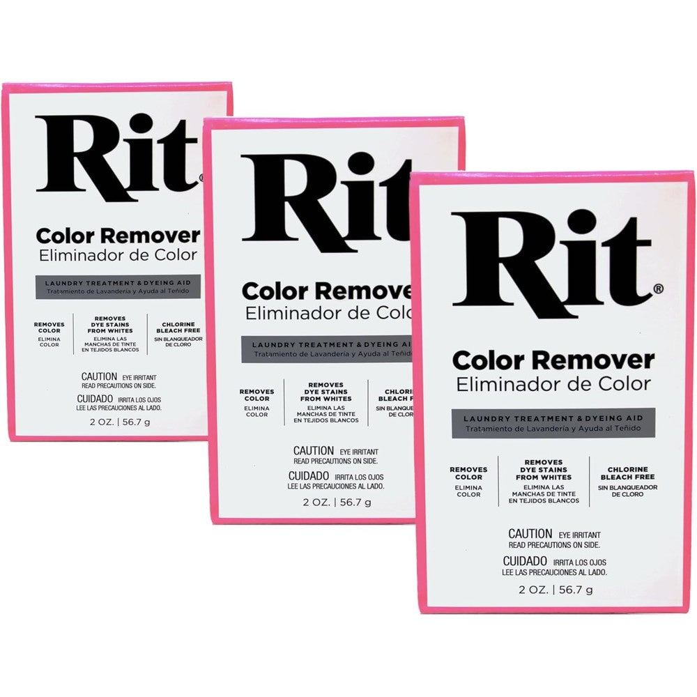 Rit Dye Powder Color Remover front view of packaging for fabric dye stripping
