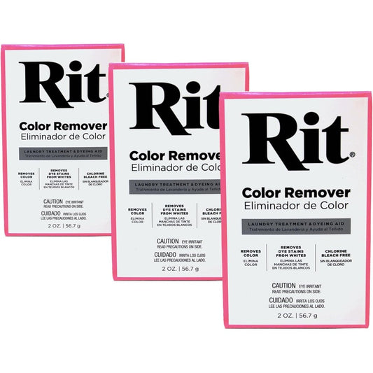 Rit Dye Powder Color Remover front view of packaging for fabric dye stripping