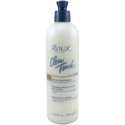 Roux Clean Touch Hair Color Stain Remover front view of 11.8 fluid ounce bottle