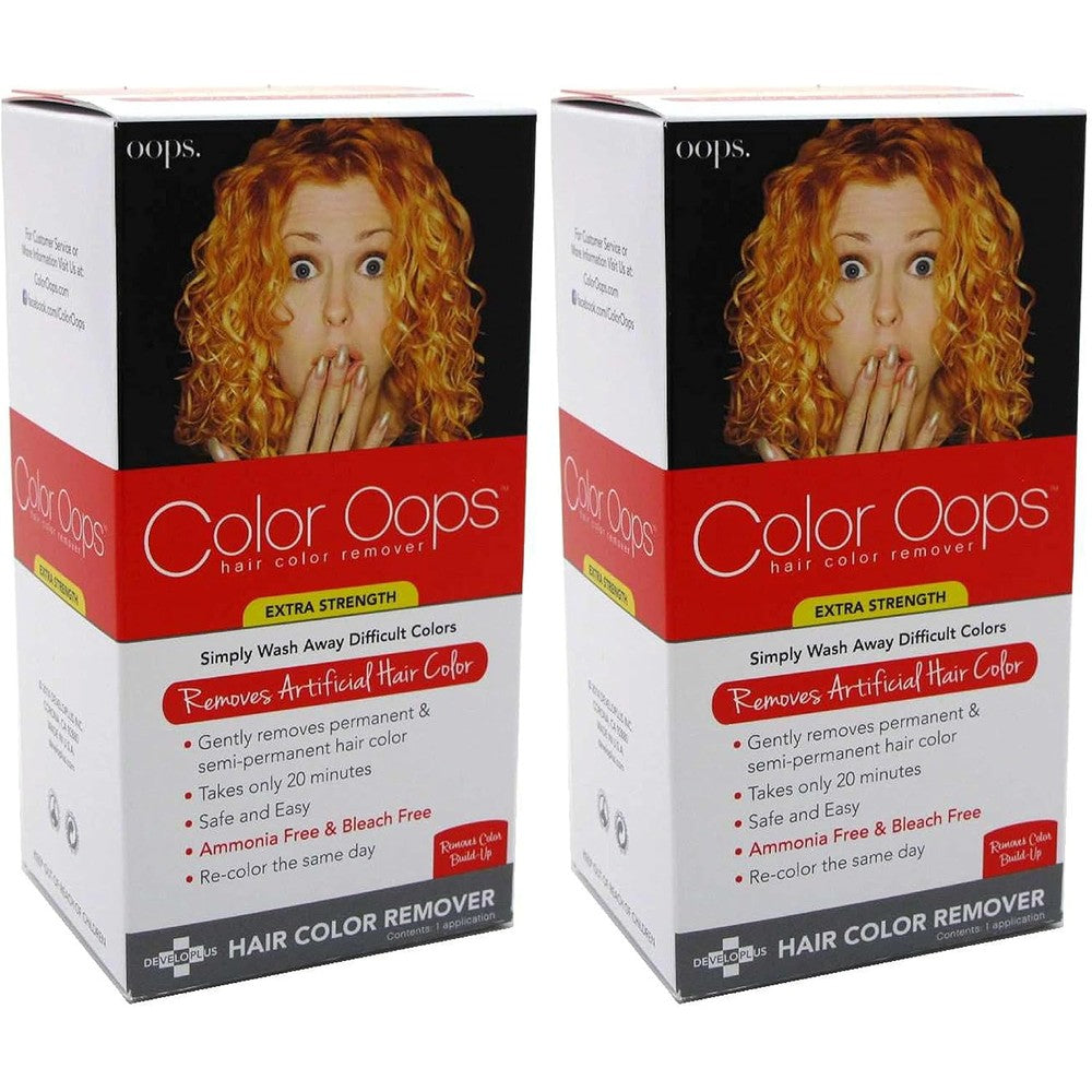Developlus Color Oops Extra Strength Hair Color Remover pack of 2 front view