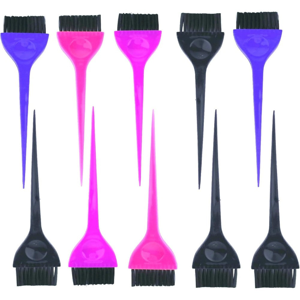 Sndperiexam 10 Piece Hair Coloring Dye Brush Set front view